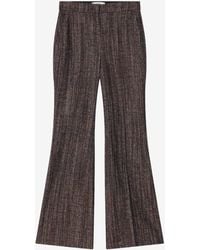 Fendi - Rust Wool And Alpaca Trousers - Lyst
