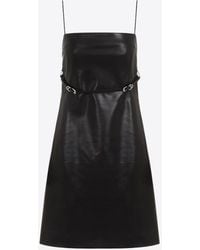 Givenchy - Voyou Leather Mini Dress - Lyst