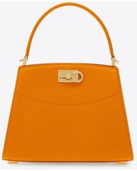 Ferragamo - Xs Studio Box North/West Top Handle Bag - Lyst