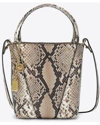 Chloé - Small Spin Python Print Leather Shoulder Bag - Lyst
