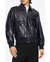Givenchy - Leather Zip-Up Jacket - Lyst