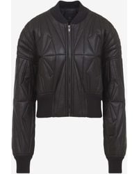 Moncler - Geocamo Leather Cropped Jacket - Lyst