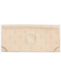 Malone Souliers - Vivien Crystal-Embellished Satin Clutch - Lyst