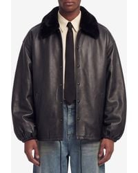 Willy Chavarria - Coach Nappa Leather Jacket - Lyst