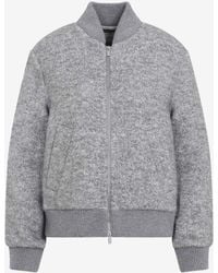 Peserico - Bouclé Wool-Blend Bomber Jacket - Lyst