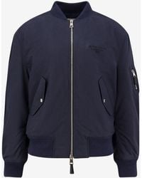 Givenchy - Cotton Blend Bomber Jacket - Lyst