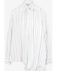 Victoria Beckham - Double Layer Striped Shirt - Lyst