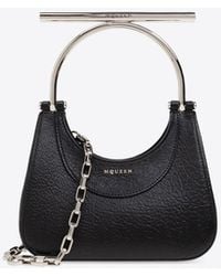 McQueen - Mini T-Bar Leather Top Handle Bag - Lyst