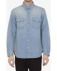 Saint Laurent - Oversized Buttoned Denim Shirt - Lyst
