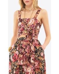 Chloé - Tie-Detailed Organic Silk Crepe De Chine Crop Top - Lyst