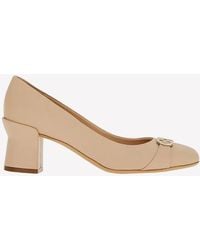 Ferragamo - Pump With Gancini Ornament - Lyst