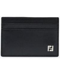 Fendi - Ff Squared Leather Cardholder - Lyst