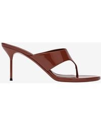 Paris Texas - Lidia 85 T-Strap Patent Leather Sandals - Lyst