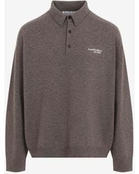 Acne Studios - Wool Polo Sweater - Lyst
