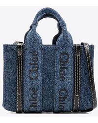 Chloé - Mini Woody Top Handle Bag - Lyst