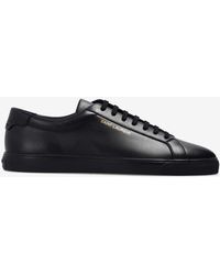 Saint Laurent - Andy Low-Top Leather Sneakers - Lyst