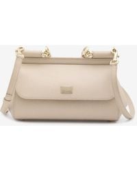 Dolce & Gabbana - Large Sicily Leather Top Handle Bag - Lyst