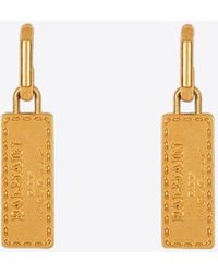 Balmain - Gold-tone Signature Tubular Earrings - Lyst