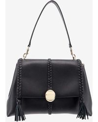 Chloé - Medium Penelope Grained Leather Top Handle Bag - Lyst