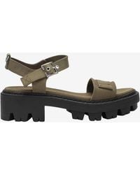 Prada - Canvas Monoblock Sandals - Lyst