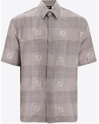 Fendi - Prince-Of-Wales Check Shirt - Lyst