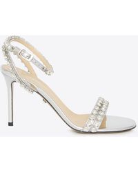 Mach & Mach - Audrey 95 Crystal-Embellished Sandals - Lyst