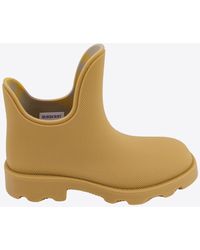 Burberry - Marsh Pebbled Ankle Rain Boots - Lyst