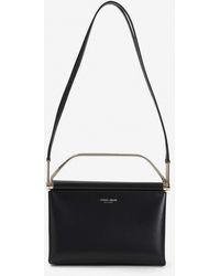Giorgio Armani - Logo Stamp Leather Crossbody Bag - Lyst