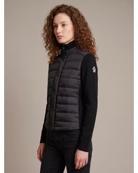 Moncler - Wool-Blend Padded Cardigan With Knit Sleeves - Lyst