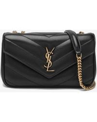 Saint Laurent - Small Loulou Quilted Leather Crossbody Bag - Lyst