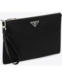 Prada - Small Re-Nylon Pouch Bag - Lyst