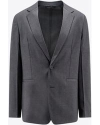 Givenchy - Single-Breasted Wool Jacket - Lyst