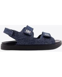 Givenchy - Sandals With Logo-Shaped Appliqué - Lyst