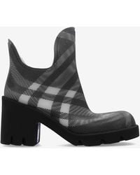 Burberry - 65 Check Rubber Marsh Ankle Boots - Lyst