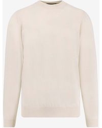 BOSS - Wool And Silk Crewneck Sweater - Lyst