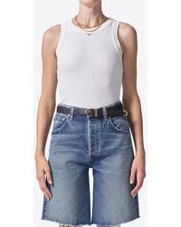 Citizens of Humanity - Isabel Ribbed Tank Top - Lyst