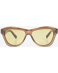 Jacquemus - Logo Print Round Sunglasses - Lyst
