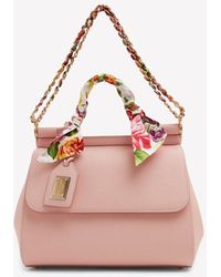 Dolce & Gabbana - Large Sicily Leather Top Handle Bag - Lyst