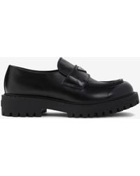 Prada - Double Chocolate Loafers - Lyst