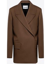 Jil Sander - Double-Breasted Wool Blazer - Lyst