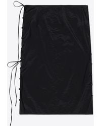 Low Classic - See-Through Button Loop Midi Skirt - Lyst