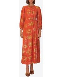 FARM Rio - Sunny Mood Sequin-embellished Midi Dress - Lyst