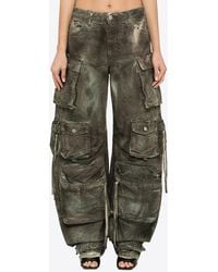 The Attico - Fern Camouflage Cargo Jeans - Lyst