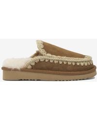 Mou - Eskimo Suede Slippers - Lyst