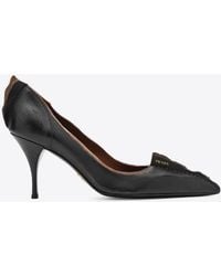 Prada - 85 Antique Leather Pumps - Lyst