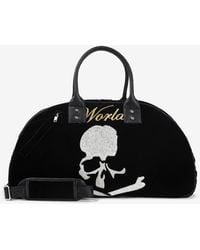 Mastermind Japan - Skull Embroidered Velvet Duffle Bag - Lyst