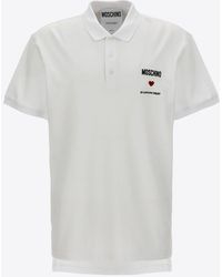 Moschino - Logo Short-Sleeved Polo T-Shirt - Lyst