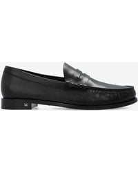 Max Mara - Boymoc Calf Leather Penny Loafers - Lyst