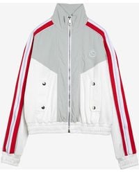 Gucci - Signature Web Zip-Up Sweatshirt - Lyst