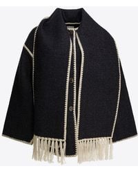 TOTEME - Embroidered Scarf Coat - Lyst